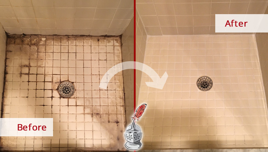Our Professional Tile and Grout Cleaners Restored the Condition of This  Shower Floor in Memphis
